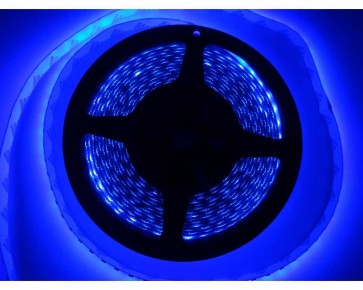5m LED slinga, 9.6W/m, blå, IP20, 120xLED/m tänd