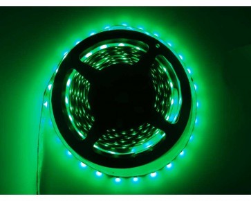 5m LED slinga, 4.8W/m, grön, IP20, 60xLED/m tänd