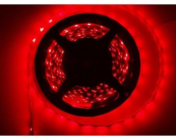 5m LED slinga, 4.8W/m, röd, IP20, 60xLED/m tänd
