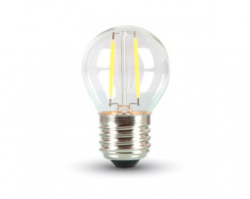 LED Retro lampa E27, 2W, 180 Lumen, filament, G45