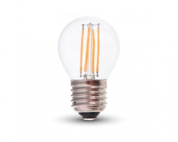 LED Retro lampa E27, 4W, 400 Lumen, filament, G45