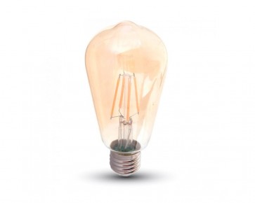 LED Retro lampa E27,4W, 300 Lumen, filament, ST64, dimbar
