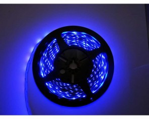 5m LED slinga, 4.8W/m, blå, IP20, 60xLED/m tänd