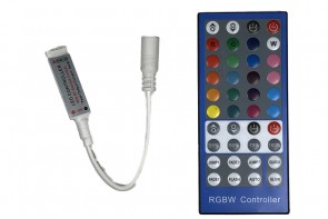 RF RGBW kontroller med fjärrkontoll, ansikt