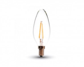 LED Retro lampa E14, 2W, 180 Lumen, filament, kronljus