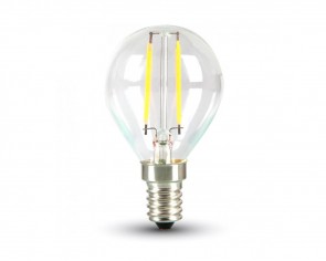 LED Retro lampa E14, 2W, 180 Lumen, filament, P45