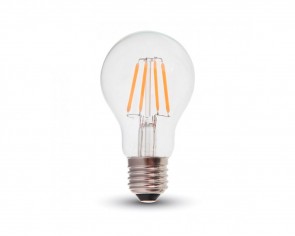 Dimbar LED Retro lampa E27, 4W, 400 Lumen, filament, A60