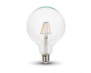 Dimbar LED Retro lampa E27, 4W, 350 Lumen, filament, G125