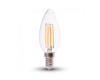 LED Retro lampa E14, 4W, 400 Lumen, filament, kronljus