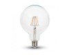 LED Retro lampa E27, 6W, 550 Lumen, filament, G125